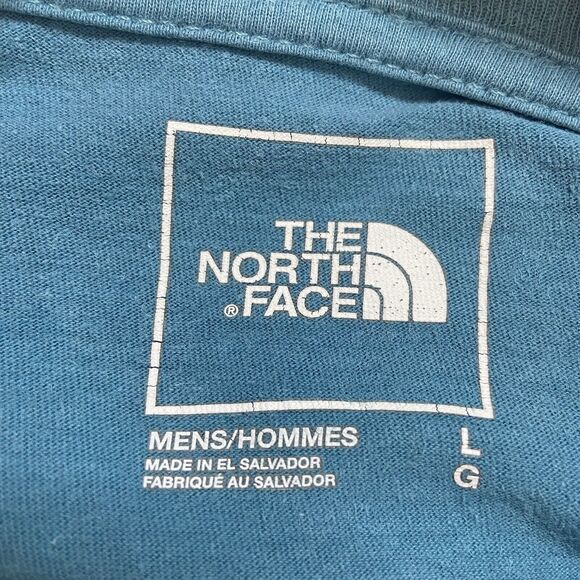 The North Face Men’s Tee Shirt Size L Blue Short Sleeve Yucca Cactus 100% Cotton - Picture 3 of 10